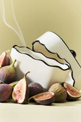 Cherie Floral Black Fig & Olive Lidded Porcelain Candle