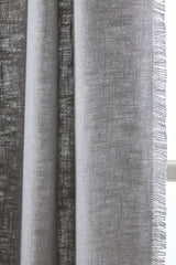Luxe Linen Blend Woven Curtain