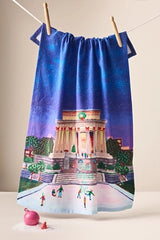 Holiday in the City Dish Towel