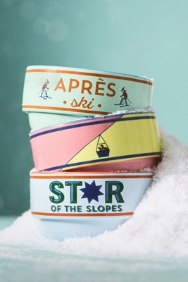 Apres Ski Stoneware Nut Bowl
