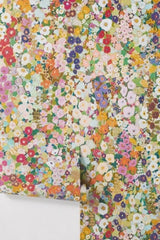 House of Hackney Hollyhocks Small Print Floral Spring Wallpaper