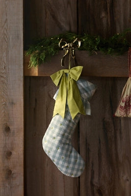 Gingham Bow Stocking