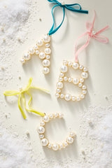 Pearl Monogram Ornament