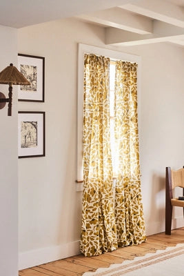 McKenzie Parrott Cotton Printed Floral Curtain