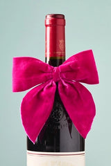 Velvet Wine Bottle Bow