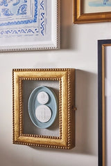 STATUETTE Blue Plaster of Paris Wall Charm