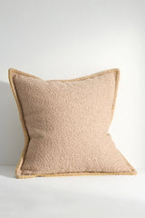 Curtis Bouclé Blanket-Stitch Pillow