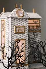 Florence Balducci Black Cat Light-Up Paper House