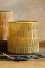 Lined Mosaic Votive Holder