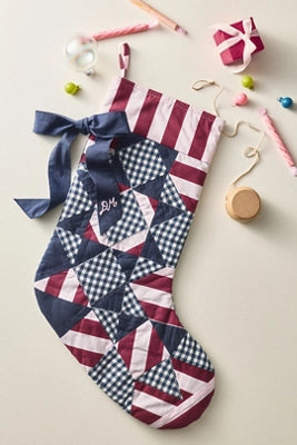 Damson Madder Patchwork Stocking