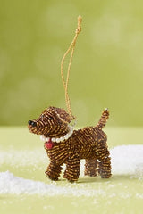 Beaded Dog Ornament