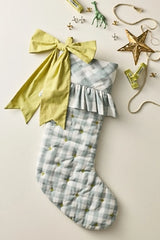 Gingham Bow Stocking