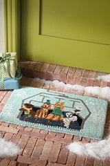 Winter Dogs Printed Coir Doormat