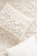 Dahlia Cotton Voile Floral Printed Textured Shams, Set of 2