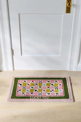 Lucky You Checkered Coir Printed Doormat