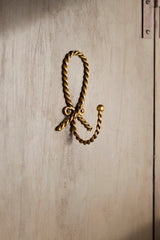 Twisted Brass Wall Hook