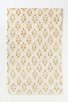 Dottie Tufted Wool Shag Dotted Rug