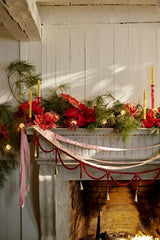 Swooping Beads + Bells Garland, 72”