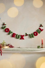 Joyeux Noel Felt Garland