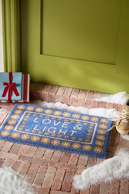 Love & Light Printed Coir Doormat