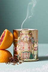 Glasshouse Woody White Christmas Boxed Glass Candle