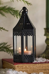 Mini Punched Iron Lantern