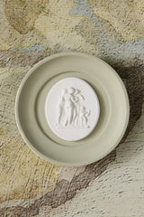 STATUETTE Sage Plaster Framed Intaglio Gallery Wall Charm