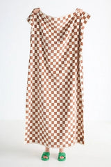 Slowtide Cotton Woven Checkered Beach Towel