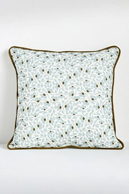 McKenzie Parrott Floral Threads Cotton Floral Printed Throw Pillow