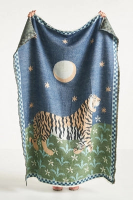 Printed Goods Cotton Jacquard Throw Blanket