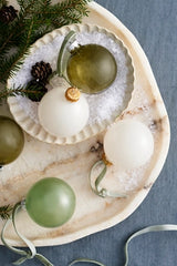 Tonal Glass Bauble Ornaments, Set of 15