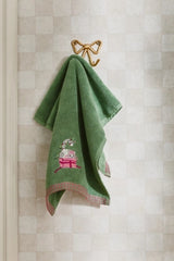 Holiday Critters Embroidered Hand Towel