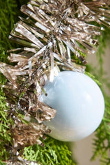 Enamel Bauble + Tinsel Garland