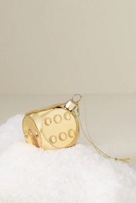 Gold Dice Ornament