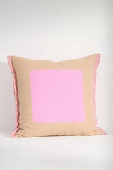Colorblock Cotton Pillow