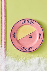 Après Ski Stoneware Dessert Plate