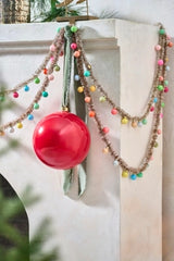 Good Cheer Bauble Ornament Tinsel Garland