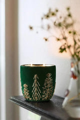 Velvet Forest Woody Juniper & Cedar Glass Candle