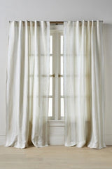 Pallido Cotton Linen Blend Woven Striped Curtain