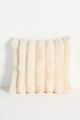 Tipped Puffer Faux Fur Pillow