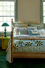 Gingham Ruffle Yarn-Dyed Cotton Quilt