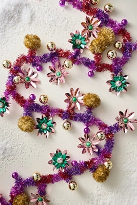 Tinsel Flower Garland