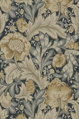Acanthus Garden Floral Screen-Printed Peel-and-Stick Wallpaper