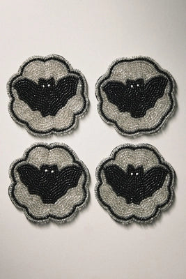 Halloween Beaded Coasters, Set of 4