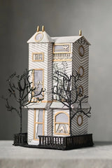 Florence Balducci Black Cat Light-Up Paper House