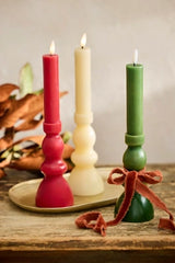 Flameless Turned Pillar Candle