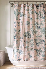 The Printed Cotton Slub Shower Curtain Collection