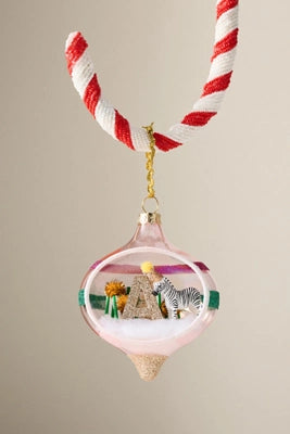 Party Animal Monogram Ornament