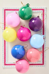 3" Shining Ball Ornaments, Set of 9