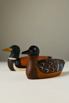 Wooden Mallard Decorative Object